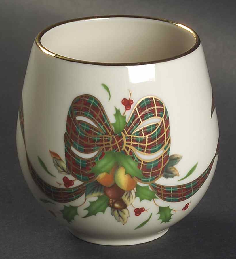 Holiday Tartan Cachepot/Votive by Lenox-1