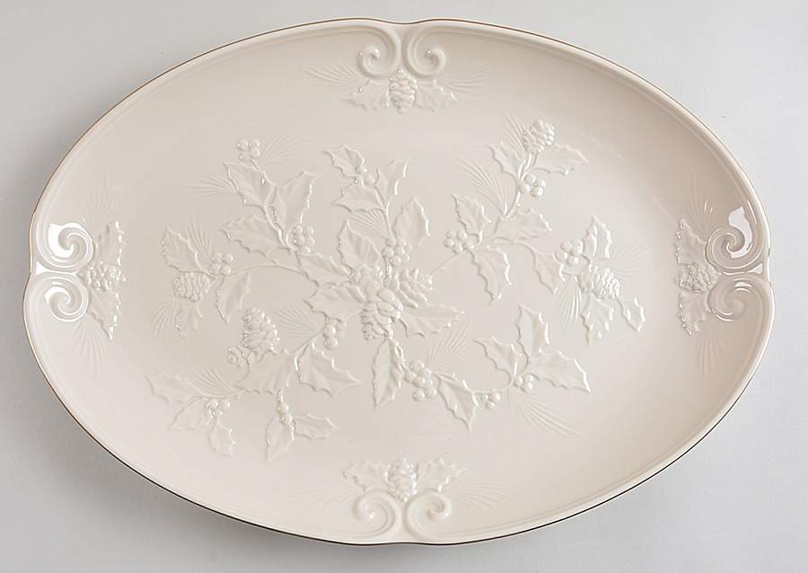 Winters Imprint 19" Oval Serving Platter by Lenox-1