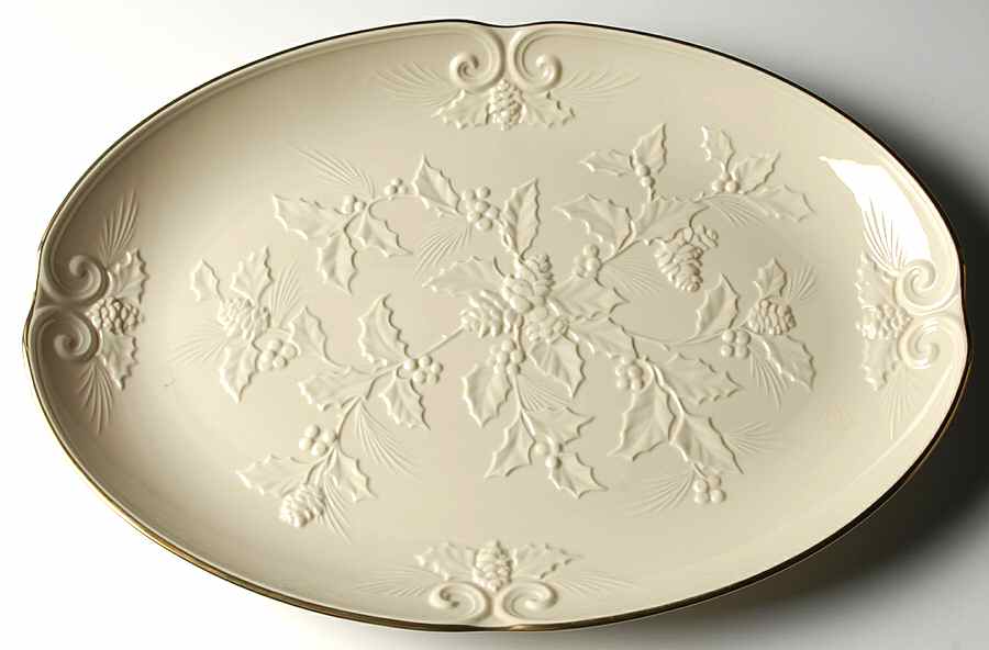 Winters Imprint 19" Oval Serving Platter by Lenox-1