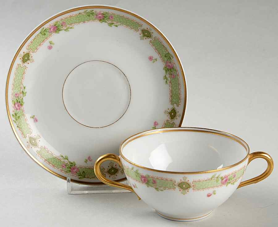 LAT40 Flat Bouillon Cup & Saucer by Latrille-1