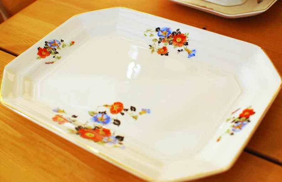 LIA33 14" Oval Serving Platter by Limoges-American-1