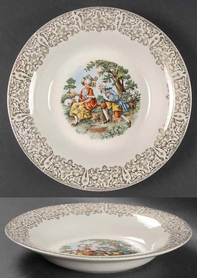 LIA34 Rim Soup Bowl by Limoges-American-1