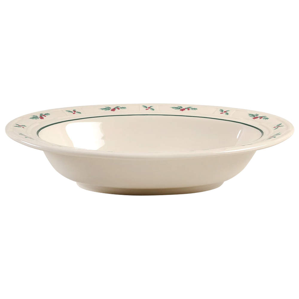 Holly 11" Oval Vegetable Bowl by Longaberger-1