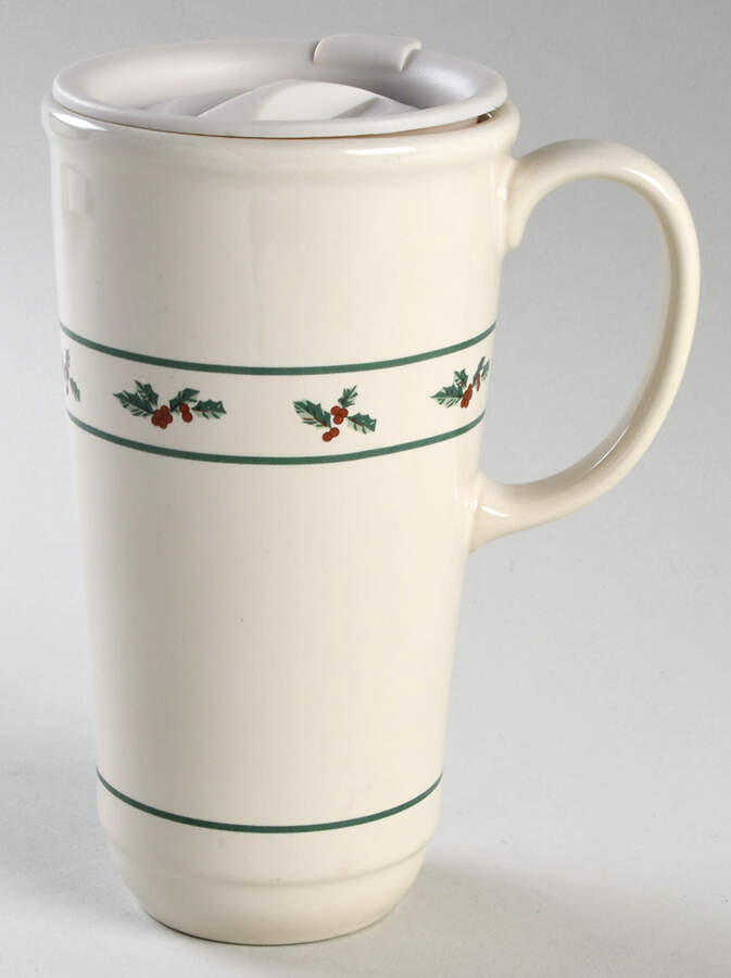 Holly Travel Mug & Plastic Lid by Longaberger-1
