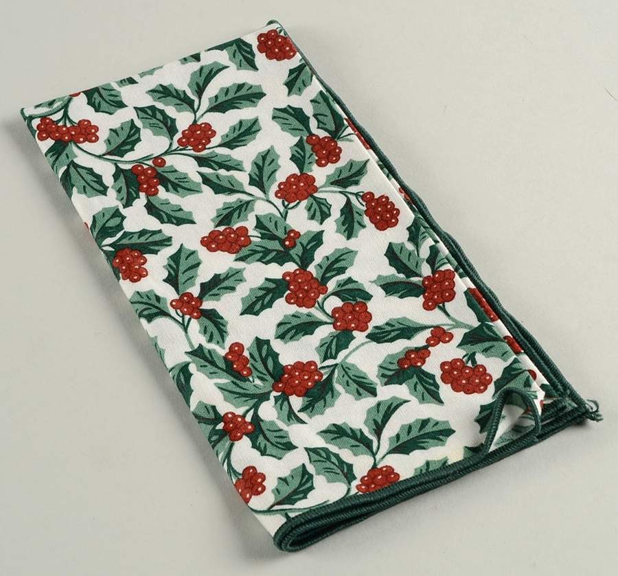 Holly Cloth Napkin by Longaberger-1