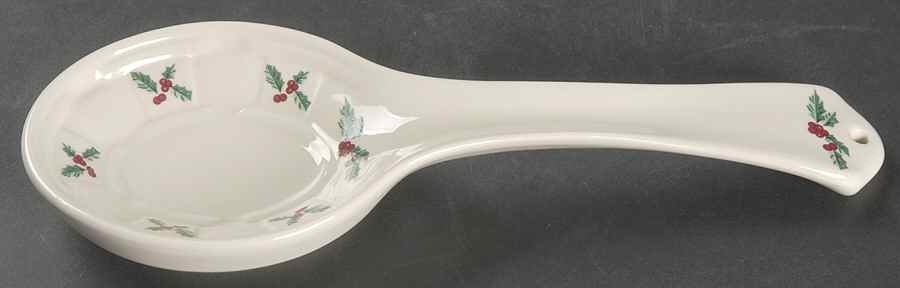 Holly Spoon Rest/Holder (Holds 1 Spoon) by Longaberger-1