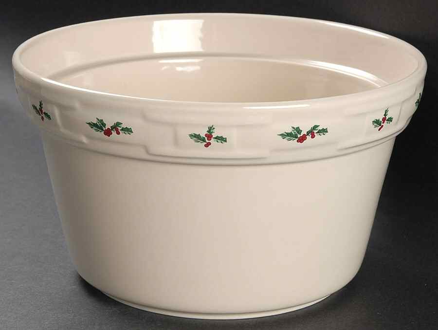 Holly 2 Qt Round Covered Casserole No Lid by Longaberger-1