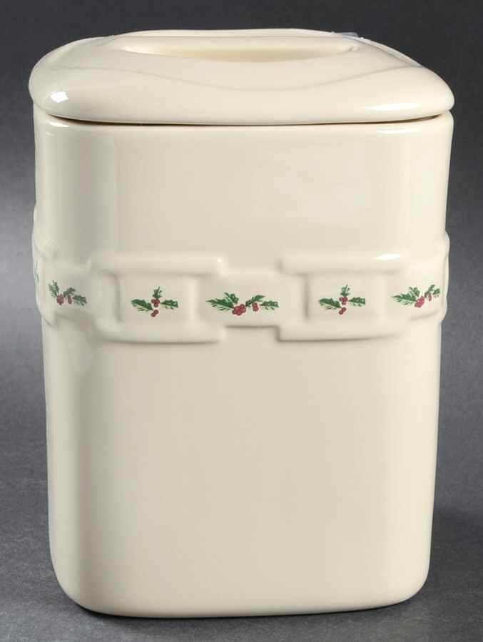 Holly Medium Square Canister & Lid by Longaberger-1