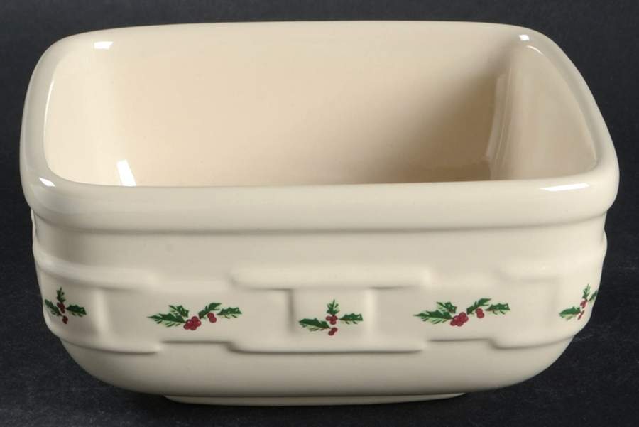 Holly Square Cereal Bowl by Longaberger-1