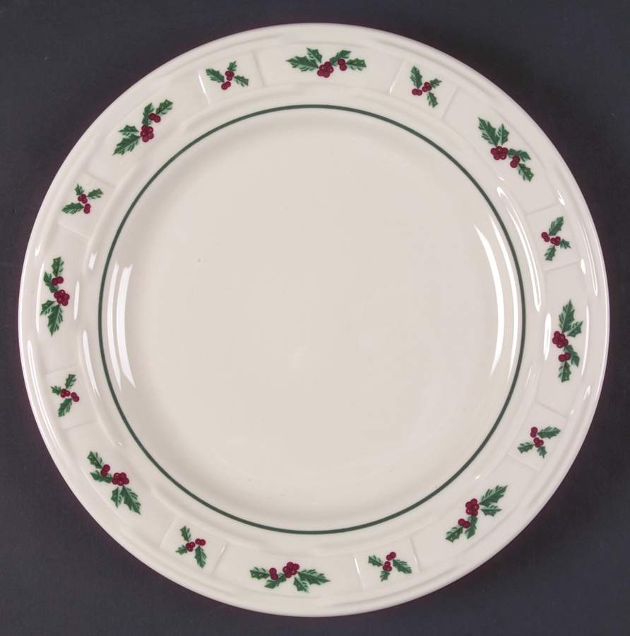 Holly Dinner Plate by Longaberger-1