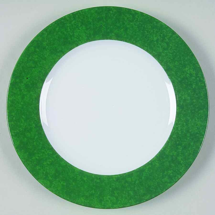 Mouchete Emerald Green Bread & Butter Plate by Laure Japy-1