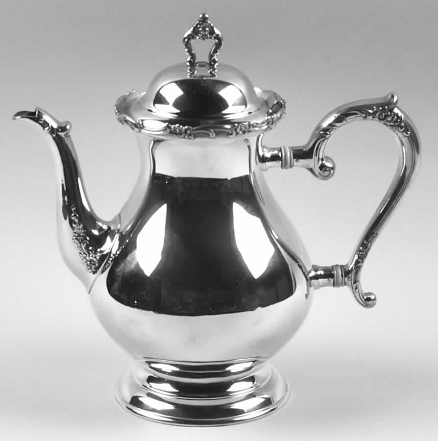 Modern Victorian (Sterling, Hollowware) Coffee Pot by Lunt Silver-1