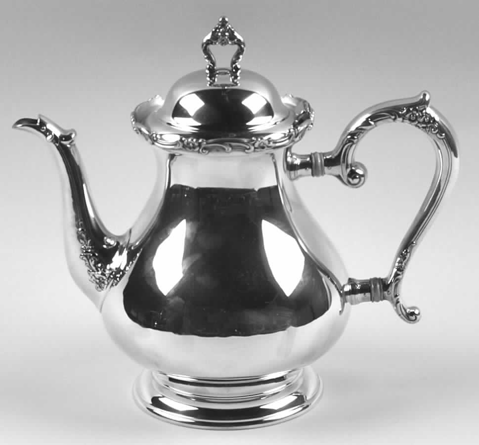 Modern Victorian (Sterling, Hollowware) Teapot by Lunt Silver-1