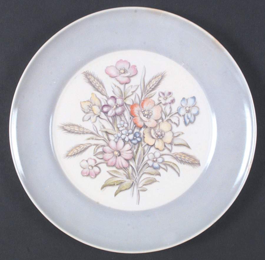 Oslo Lc Dustitone Blue Luncheon Plate by Limoges-American-1