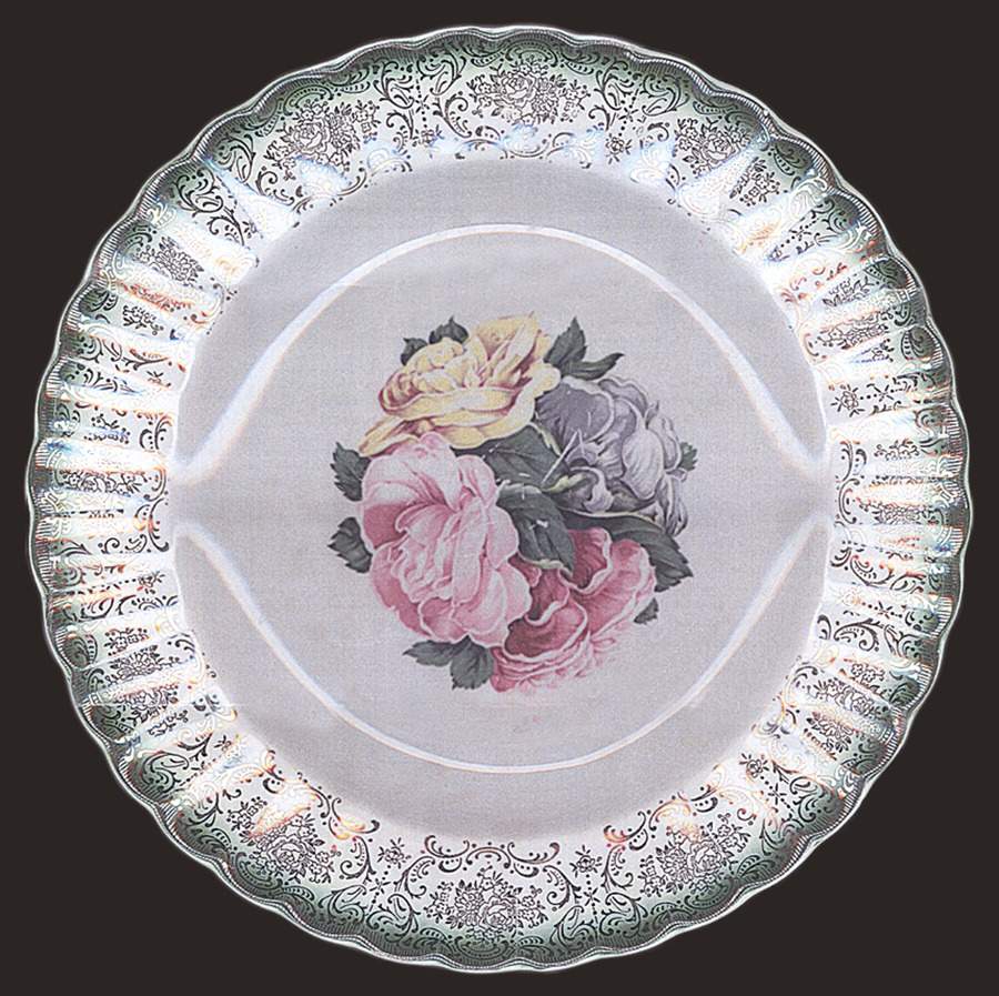 Janis (Mandarin Green) Dinner Plate by Limoges-American-1