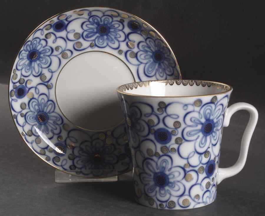 Winding Twig Mug & Saucer Set by Lomonosov-1