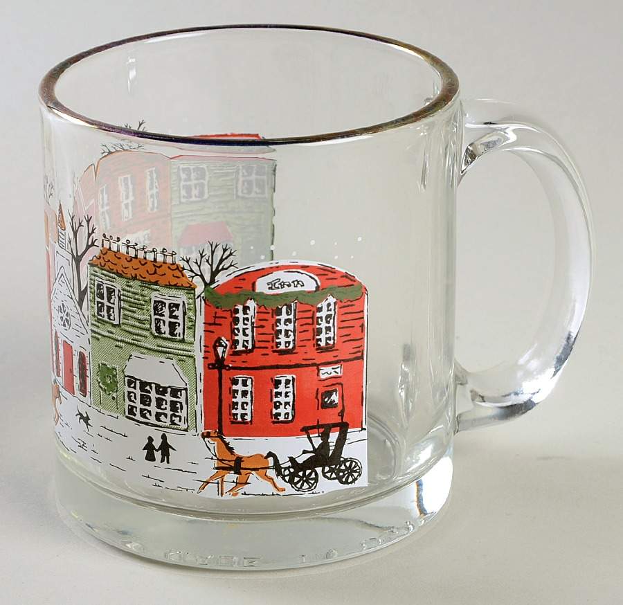 Village Glassware Mug by Lynn's China-1