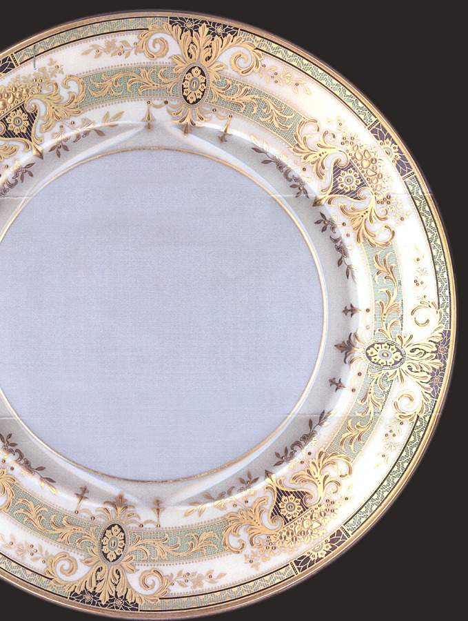 E348G Green Dinner Plate by Lenox-1