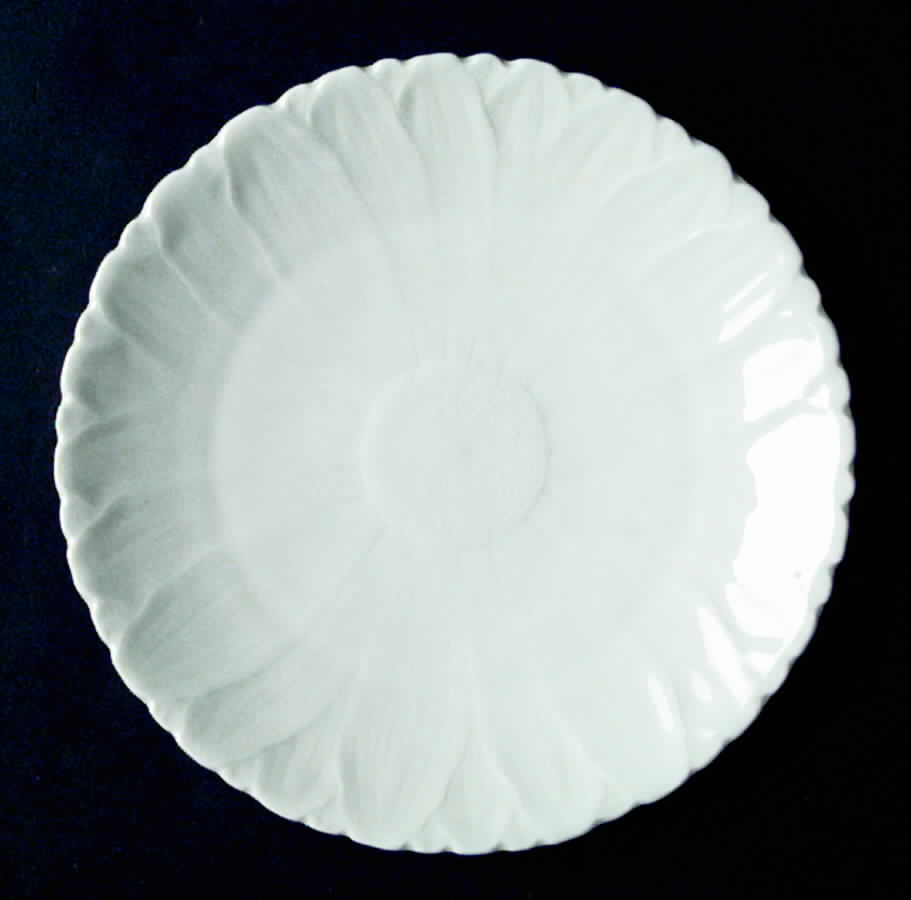 Spring White Salad Plate by LEC-Leclair Limoges-1