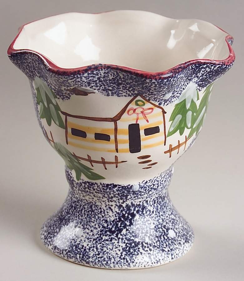 Holiday Mountain Lodge 4" Pillar Candleholder by Livingquarters-1