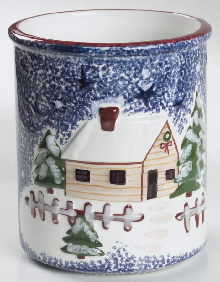 Holiday Mountain Lodge Utensil Holder by Livingquarters-1