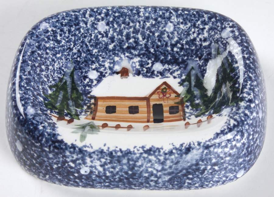 Holiday Mountain Lodge Soap Dish by Livingquarters-1
