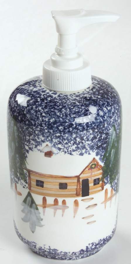 Holiday Mountain Lodge Soap Dispenser by Livingquarters-1