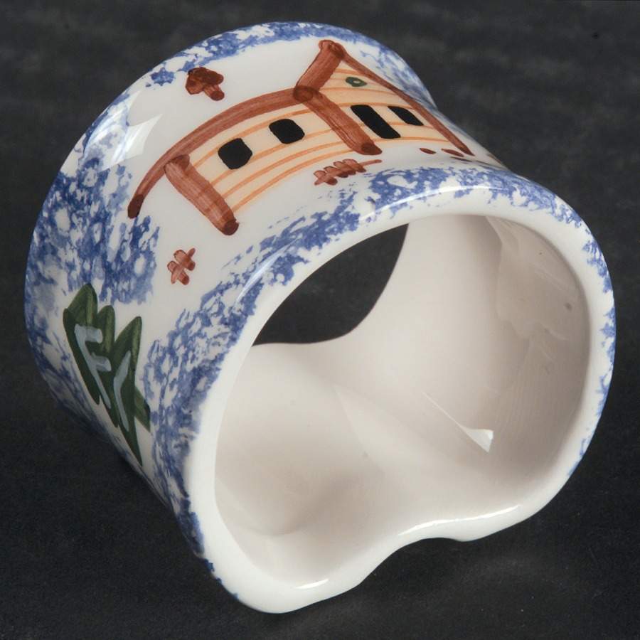 Holiday Mountain Lodge Napkin Ring by Livingquarters-1