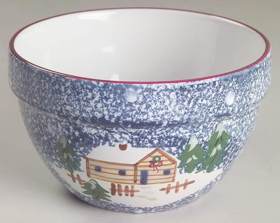 Holiday Mountain Lodge 6" Mixing Bowl by Livingquarters-1