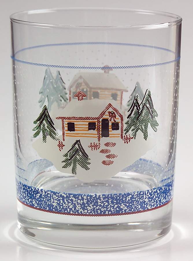 Holiday Mountain Lodge 10 Oz Glassware Double Old Fashioned by Livingquarters-1