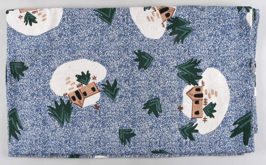 Holiday Mountain Lodge 100" X 60" Rectangular Tablecloth by Livingquarters-1