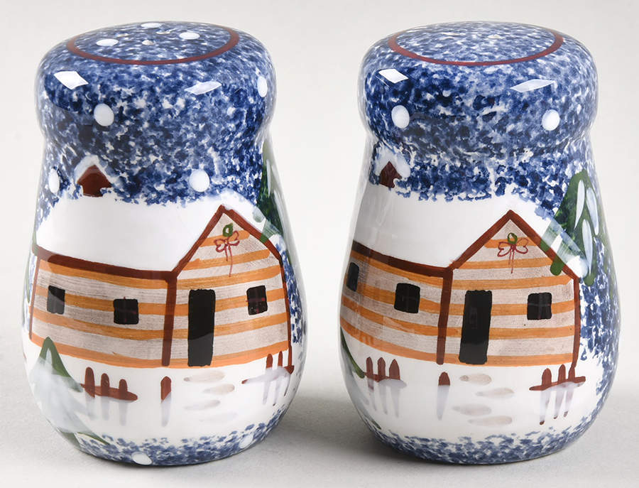 Holiday Mountain Lodge Salt & Pepper Set by Livingquarters-1