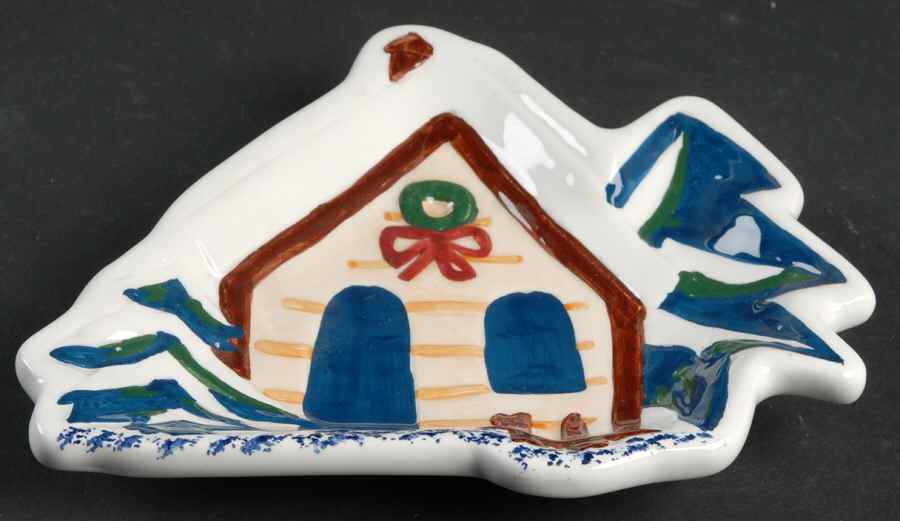 Holiday Mountain Lodge Open Candy Dish by Livingquarters-1