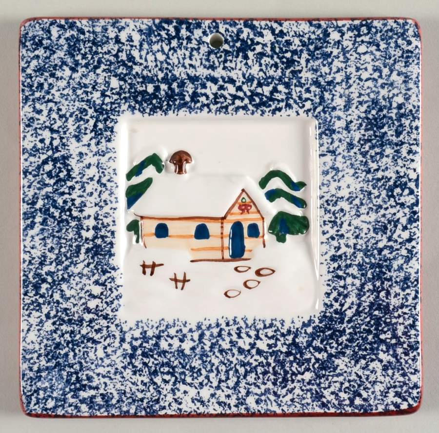 Holiday Mountain Lodge Trivet by Livingquarters-1