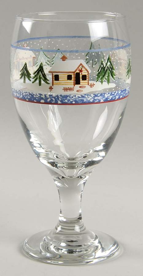 Holiday Mountain Lodge 16 Oz Glassware Iced Tea by Livingquarters-1