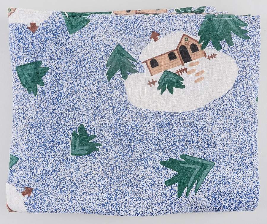Holiday Mountain Lodge 50 X 65 Rectangular Tablecloth by Livingquarters-1