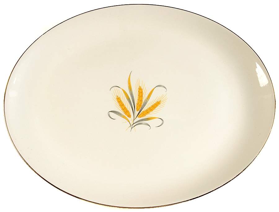 Fieldcrest 15" Oval Serving Platter by Lifetime-1