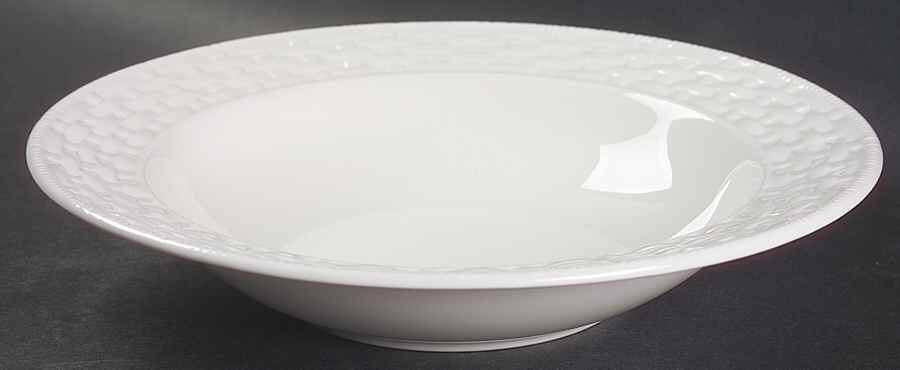 Wicker Basket Large Rim Soup Bowl by Ralph Lauren China-1
