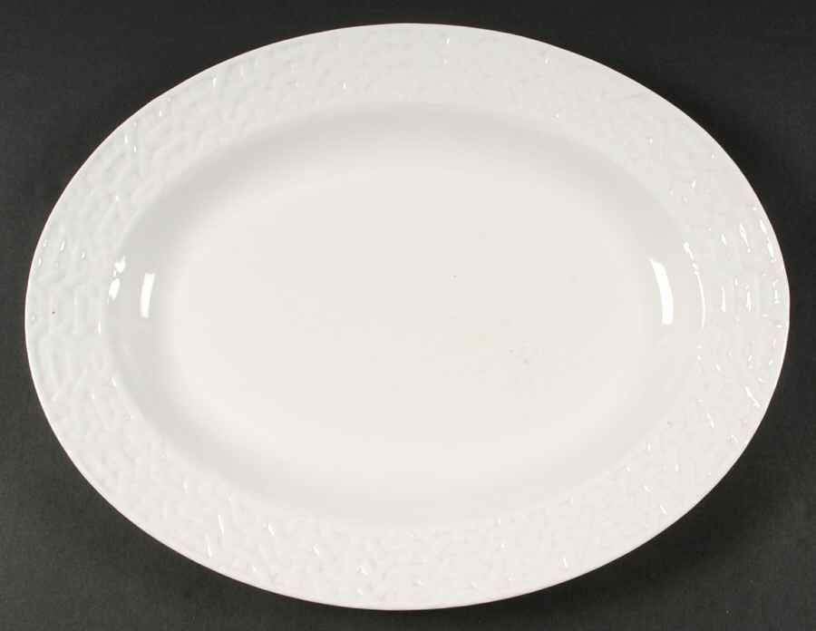 Wicker Basket 14" Oval Serving Platter by Ralph Lauren China-1