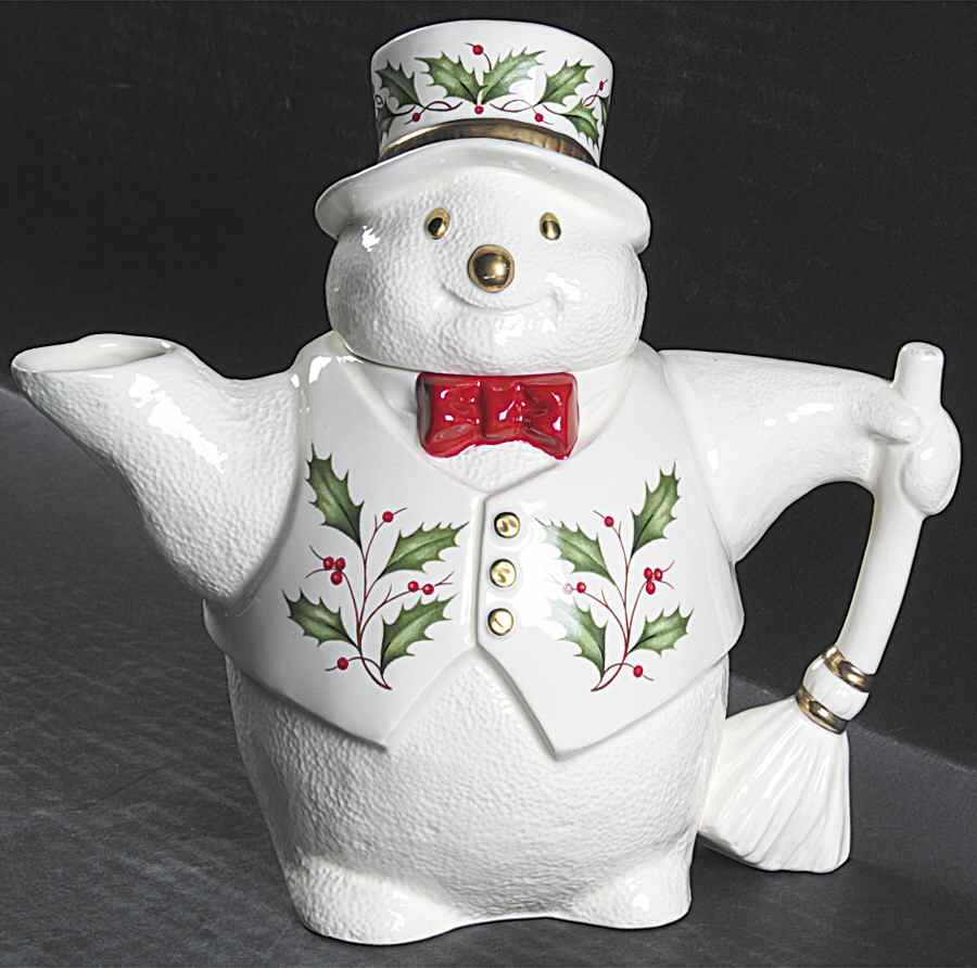 Holiday (Dimension) Figural Teapot & Lid by Lenox-1