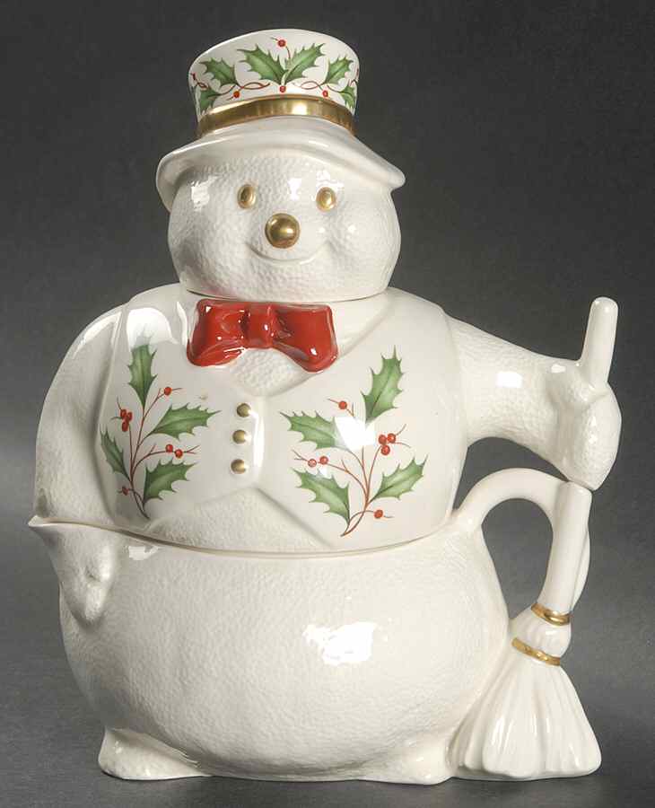Holiday (Dimension) Figural Stacking Creamer & Sugar Set by Lenox-1
