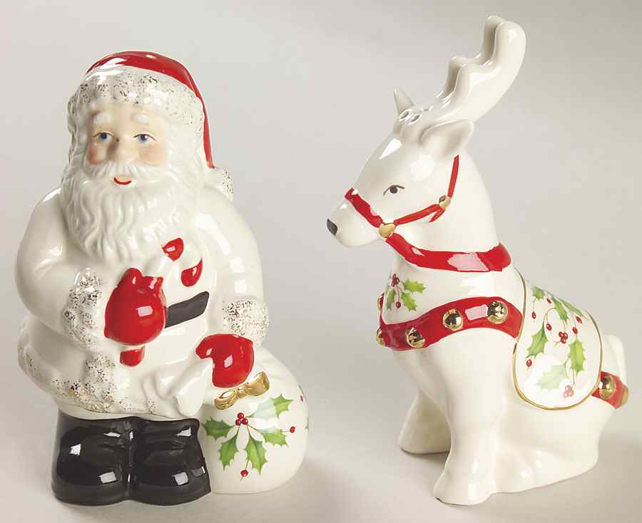 Holiday (Dimension) Figural Salt & Pepper Set by Lenox-1