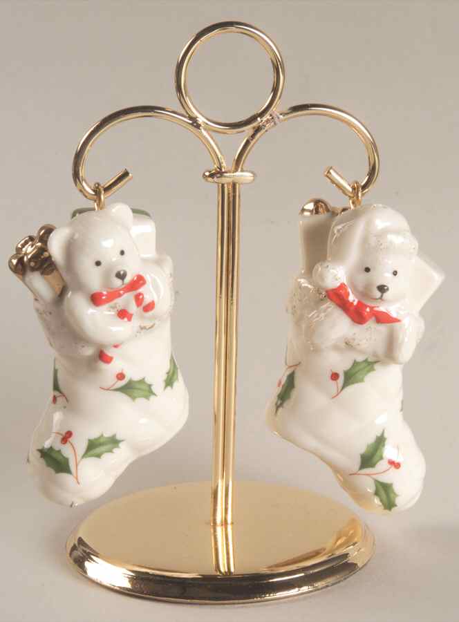 Holiday (Dimension) Hanging Salt & Pepper Set w/Metal Stand by Lenox-1