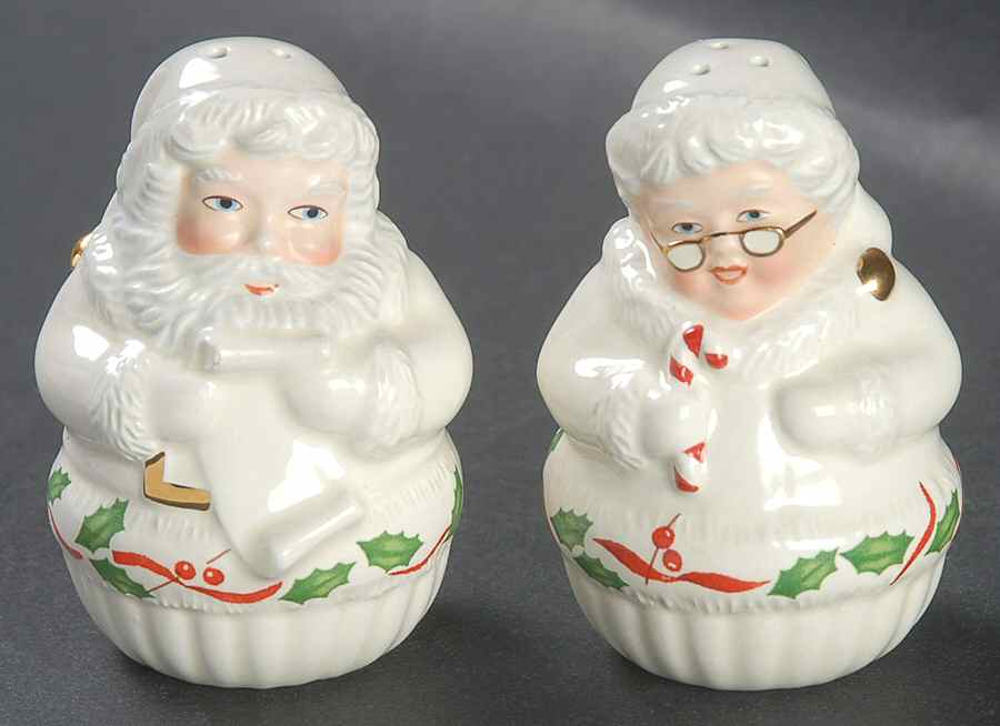 Holiday (Dimension) Figural Salt & Pepper Set by Lenox-1