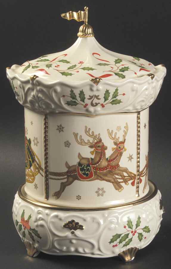 Holiday (Dimension) Carousel Musical Centerpiece by Lenox-1