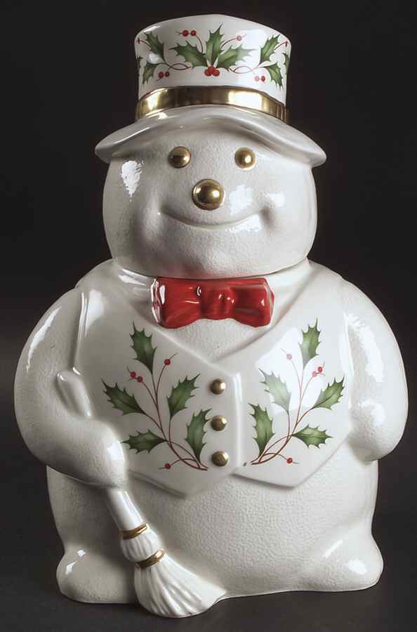 Holiday (Dimension) Figural Cookie Jar & Lid by Lenox-1