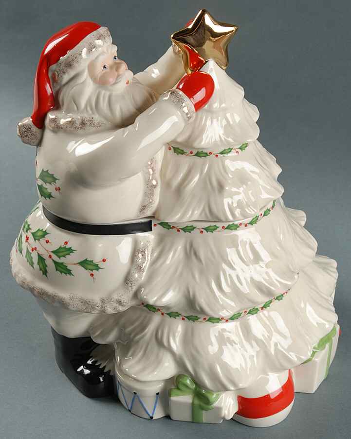 Holiday (Dimension) Figural Cookie Jar & Lid by Lenox-1