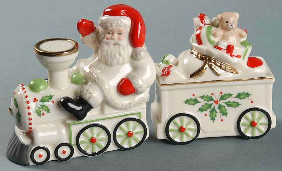 Holiday (Dimension) Figural Salt & Pepper Set by Lenox-1