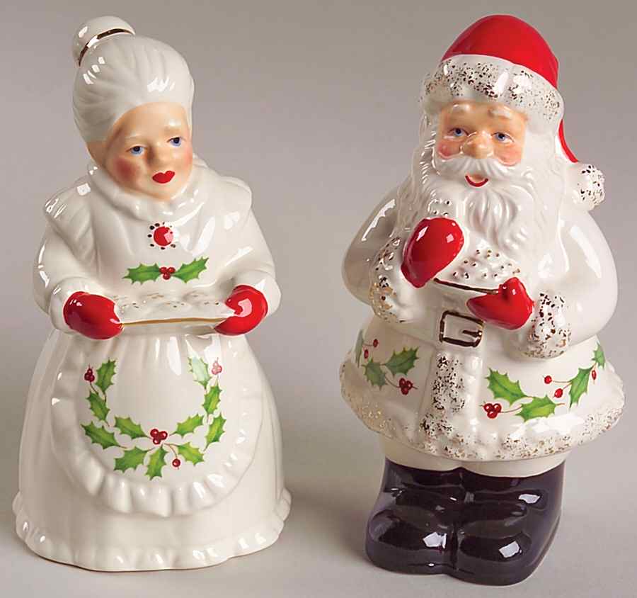 Holiday (Dimension) Figural Salt & Pepper Set by Lenox-1