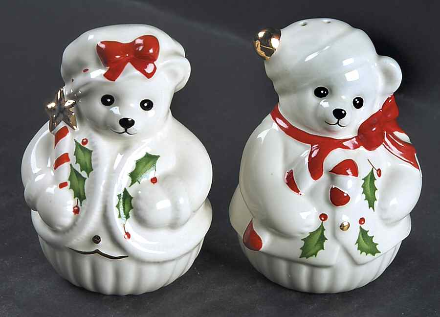 Holiday (Dimension) Figural Salt & Pepper Set by Lenox-1